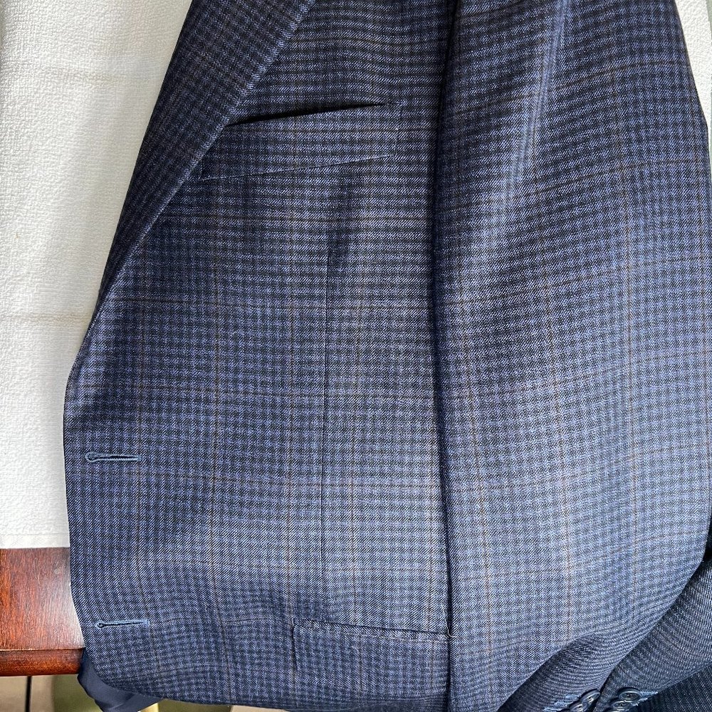Canali Wool Sport Coat Beautiful Plaid Regular Fit Size US 40 - Picture 12 of 13